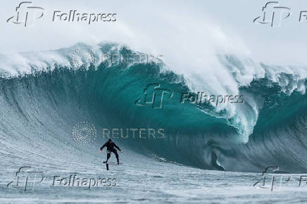 Big wave surfing in Cape Town, South Africa