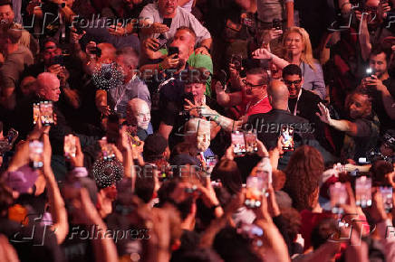 U.S. President Trump attends the UFC 316 event, in Newark