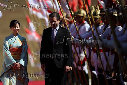 Japan's Princess Kako attends a session in celebration of the 130th anniversary of the establishment of diplomatic relations between Brazil and Japan, in Brasilia