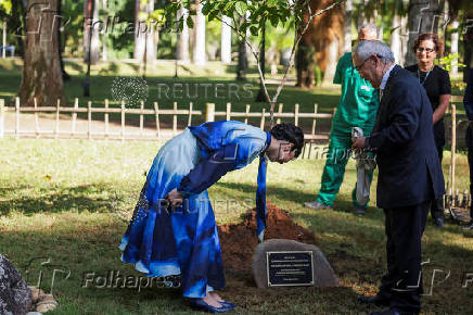 Japan's Princess Kako visits Botanical Garden (Jardim Botanico), in Rio de Janeiro