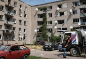 Aftermath of a Russian missile attack in Dnipro
