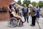 Dutch Princess Beatrix at anniversary celebration of Foundation Riding for the Disabled