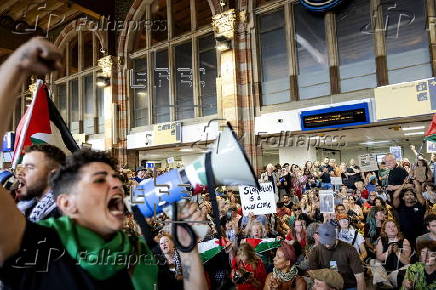 Protest in the Netherlands against famine in Gaza