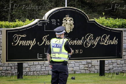 US President Trump opens new golf course Trump International Golf Scotland