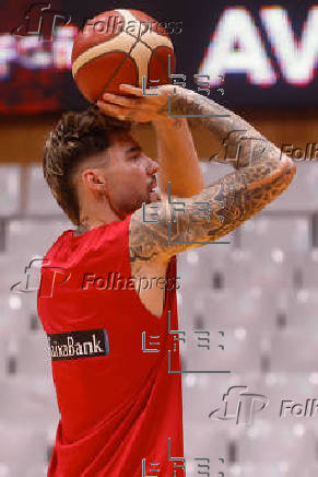Entrenamiento de la selección española de baloncesto