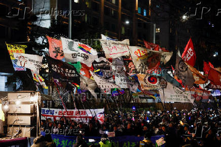 Protests on the first anniversary of former President Yoon Suk Yeol's December 3, 2024 martial law declaration, in Seoul