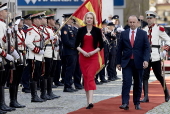 Slovenia's Parliament Speaker Urska Klakocar Zupancic visits North Macedonia