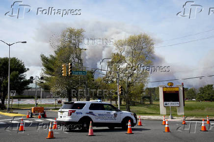 Wildfire in New Jersey