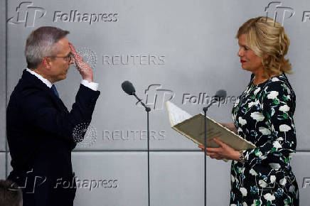 Swearing-in ceremony of new cabinet, in Berlin