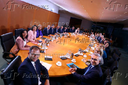 First cabinet meeting at the Chancellery, in Berlin