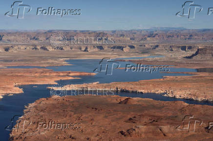 Colorado River at Lake Powell on the Arizona-Utah state border