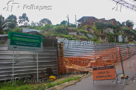 Defesa civil interdita Ladeira no Bomparto