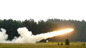 Lithuania holds HIMARS live fire exercises at targets in the Baltic Sea