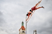 Pole Vaulting on the Pier in Sopot