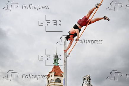 Pole Vaulting on the Pier in Sopot