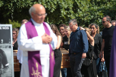 Velório dos jogadores Diogo Jota e André Silva, na Igreja Matriz de Gondomar, em Portugal