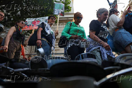 Pro-Palestinian protest outside Downing Street in London