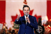 FILE PHOTO: Conservative Party of Canada leader Poilievre speaks in Brampton