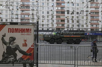 General rehearsal for Russia's annual Victory Day parade in Moscow