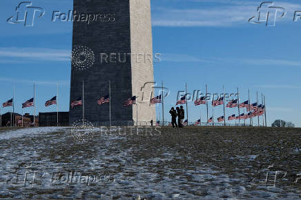 FILE PHOTO: The Washington Monument is seen in Washington
