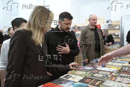 Ukrainian President Zelensky visits 13th International Book Arsenal Festival in Kyiv