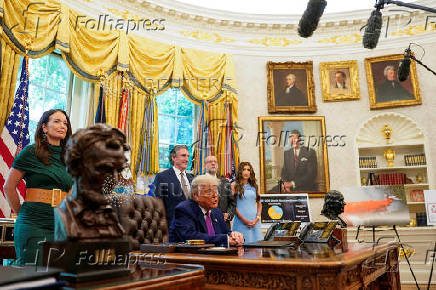U.S. President Trump at the White House in Washington