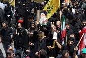 Supporting rally for Iranian supreme leader on Tasua day in Tehran