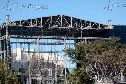 Estrutura do prime rock brasil começa a ser montada no mineirão
