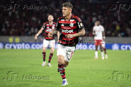Partida entre Flamengo x Internacional RS pelas oitavas de final da Libertadores no Maracanã.