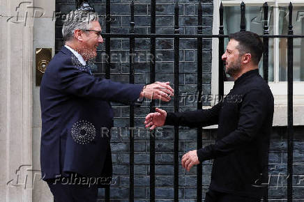 British PM Starmer and Ukrainian President Zelenskiy meet in London
