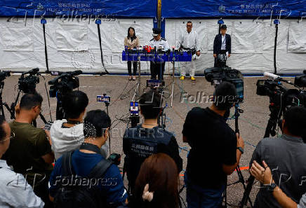 Aftermath of a deadly fire at the Wang Fuk Court housing complex in Hong Kong