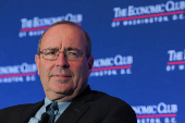 Federal Reserve Bank of Richmond President Thomas Barkin attends a conversation with the Economic Club of Washington DC
