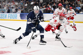NCAA Hockey: Frozen Four-Semifinals-Game Two-Boston University vs Penn State