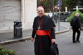 General congregation meeting ahead of the conclave to elect the next pope, as seen from Rome