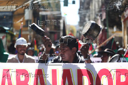 Comerciantes bolivianos protestan contra la 