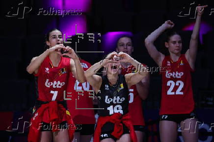 FIVB Volleyball Women's Nations League - Belgium vs Thailand