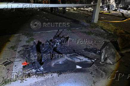 Aftermath of a Russian drone attack in Zaporizhzhia
