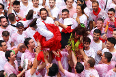 San Fermin festival (Chupinazo) in Pamplona