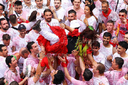 San Fermin festival (Chupinazo) in Pamplona