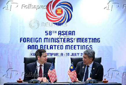 US Secretary of State Marco Rubio attends the ASEAN Foreign Ministers' Meeting