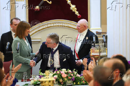 Annual Mansion House dinner in London