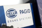 Illustration shows Hella Pagid brake systems