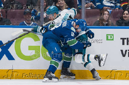NHL: San Jose Sharks at Vancouver Canucks