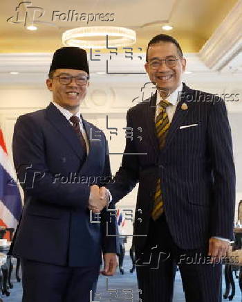 Thai Foreign Minister Sangiampongsa meets Indonesia's Foreign Minister Sugiono in Bangkok