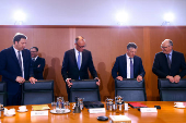 First cabinet meeting at the Chancellery, in Berlin