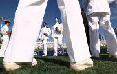 Graduation and Commissioning Ceremony at the U.S. Naval Academy in Annapolis, Maryland
