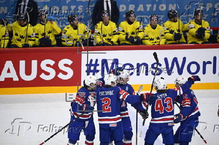 2025 IIHF Ice Hockey World Championship semifinals - Sweden vs USA