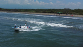 Atlantic Ocean protected from garbage by Ocean Cleanup barriers in Guatemala