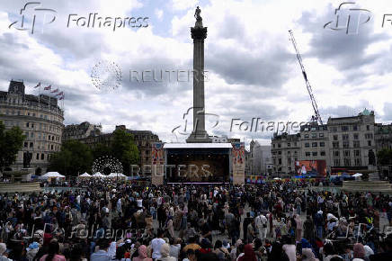 'Eid on the Square' celebrations in Trafalgar Square, London