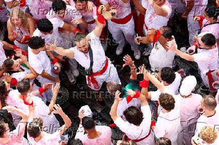 San Fermin festival (Chupinazo) in Pamplona